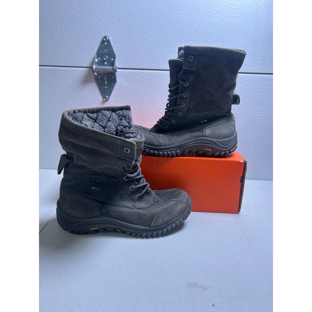 UGG Adirondack II Winter Boots Charcoal Grey Size 9.5 #3134